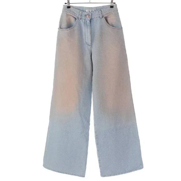ココビーチ 25S◆送料込【CHANEL】ジーンズ Printed denim grey Jeans - Printed denim, gray & white — Fashion | CHANEL